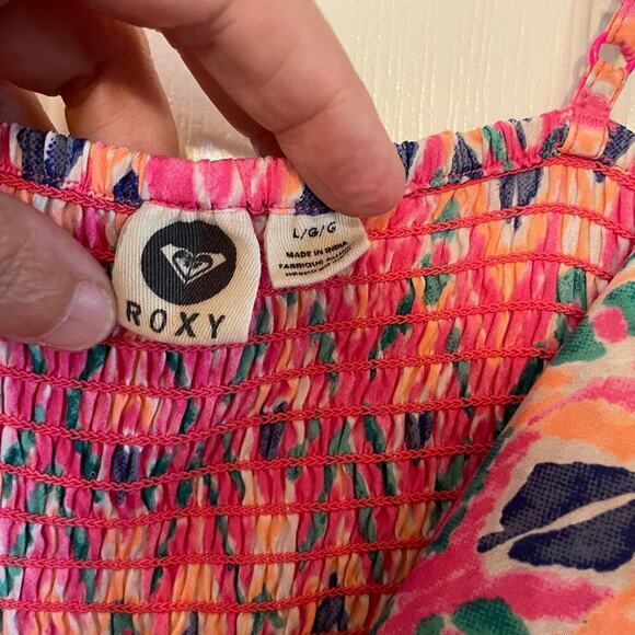 Roxy Shore Thing Woven Fit-and-Flare Dress size Large - Picture 3 of 16